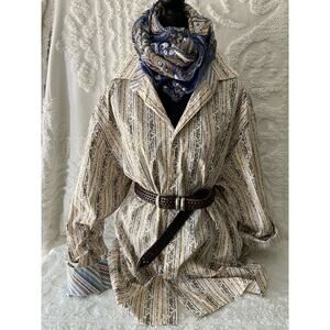 JOHNSTON & MURPHY Button-Up Shirt Multi-Color Sz 2XL Androgynous Gender Neutral